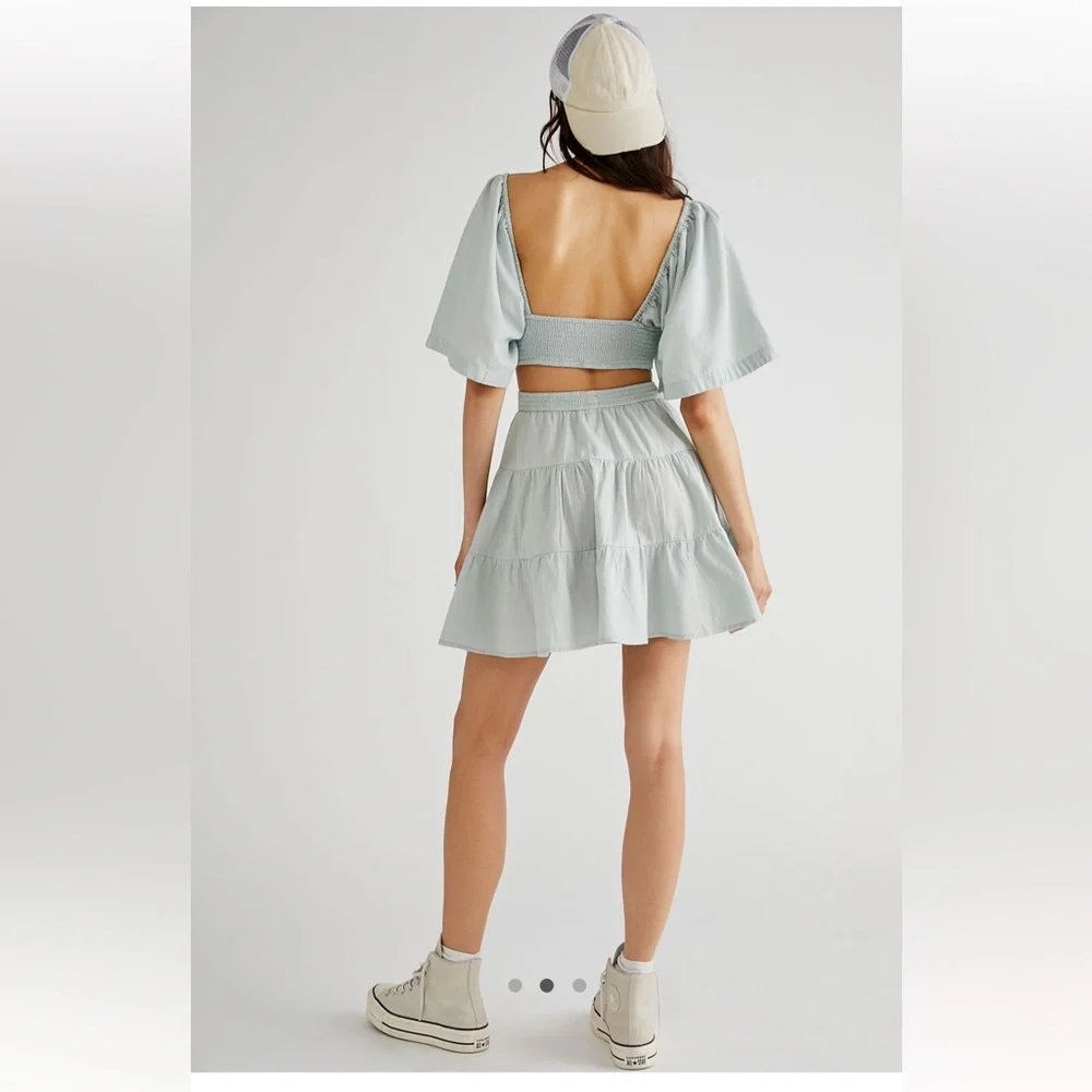 NWT Free People Cross Of Sunlight Mini Dress (M) - Picture 9 of 16
